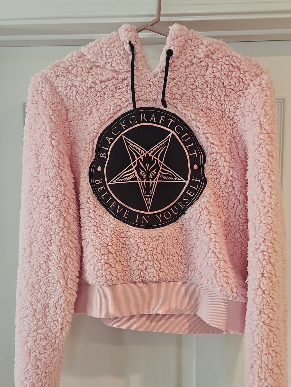 Blackcraft Cult Women’s Pink Sherpa Hoodie - Believe In Yourself